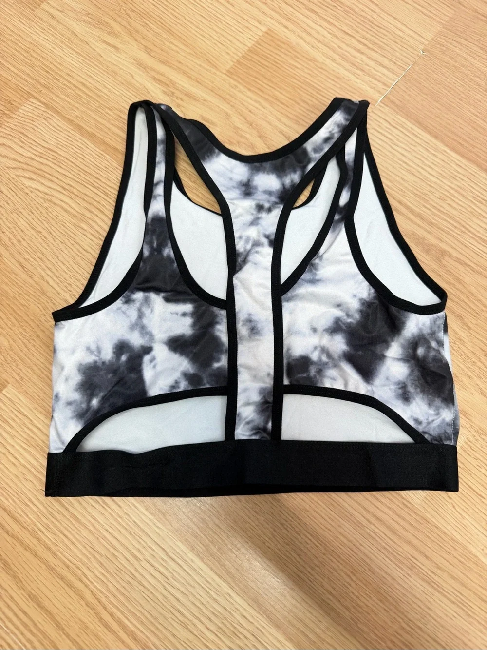 Justice Sport Girls Black Sports Bra Bundle Tie Dye Athleisure 2 Piece